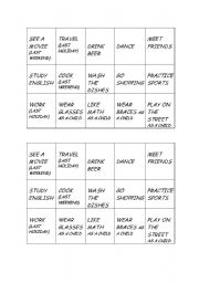 English Worksheet: Human Bingo