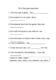 English worksheet: Emotions