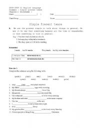 simple present tense