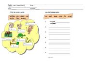 English Worksheet: Worksheet (can / cant)