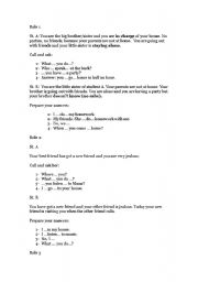 English Worksheet: Role Play 
