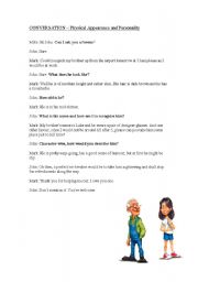 English worksheet: Conversation: Hello