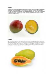 English Worksheet: enjoy fruits