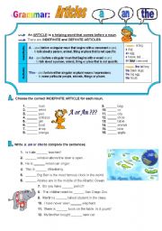 English Worksheet: Articles