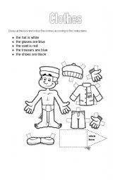 English Worksheet: Clothes