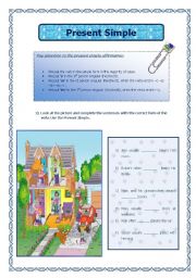 English Worksheet: Present Simple