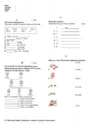 English Worksheet: family, body , and have /has got