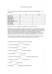 English worksheet: simple past