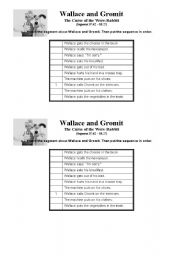 English Worksheet: Wallace and Gromit