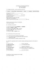English Worksheet: Revolution , by the Beatles