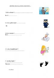 English Worksheet: yes - no questions 