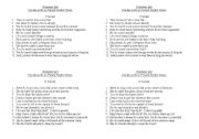 English Worksheet: Grammar test on Present Perfect