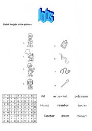 English Worksheet: Jobs