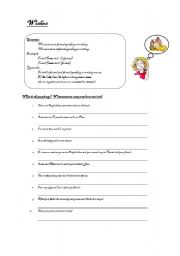 English Worksheet: Wishes