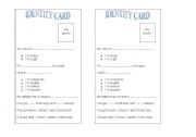 English Worksheet: identity card