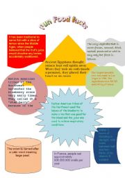 English Worksheet: Fun Food Facts!!