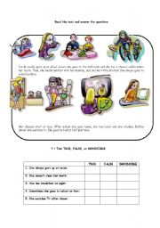 English Worksheet: Three Skills Worksheet - Part 2