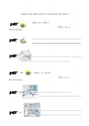 English Worksheet: Demostrative pronouns