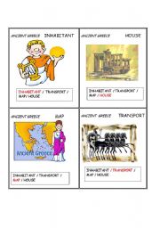 English Worksheet: Ancient civilizations GREECE   Set  1/ 5