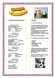 English Worksheet: Song: The reason by Hoobastank