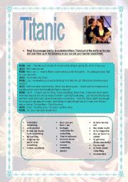 English Worksheet: Titanic Movie!