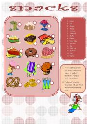 English Worksheet: prepare your menu set-- part 5