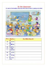 English Worksheet: in the classroom