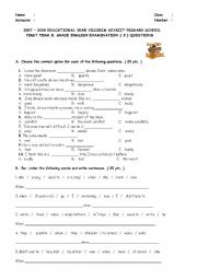 English worksheet: adverb adjective , used to, have to/has to
