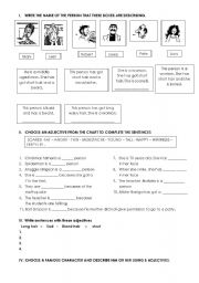 English Worksheet: Adjectives to describe appearance and personality