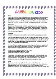 GAMES FOR KIDS