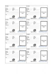 English worksheet: American ID to complete