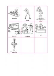 English Worksheet: Jobs flashcards 4