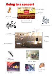 English Worksheet: Going to a concert