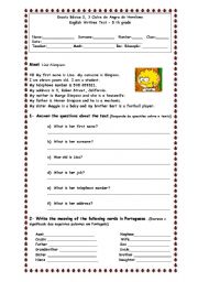 English Worksheet: English Test