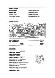 English Worksheet: Place activity