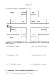 English worksheet: Directions