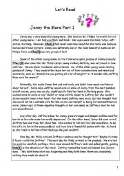 English worksheet: Jenny the Mare Part 1