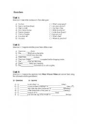 English Worksheet: General Review