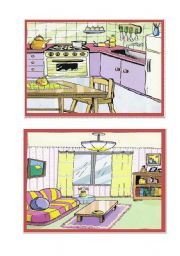 House Flashcards 3 Esl Worksheet By Sirah