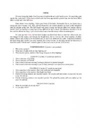 English Worksheet: Chess