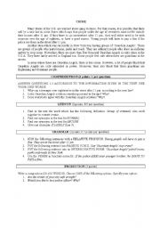 English Worksheet: Crime