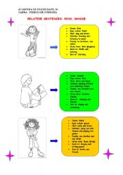 English Worksheet: Who and whose (elementary)