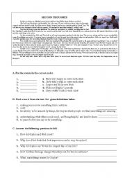 English Worksheet: READING