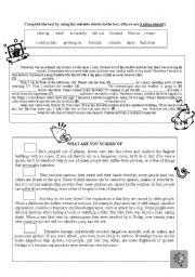 English Worksheet: READING