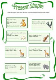 English Worksheet: Present Simple