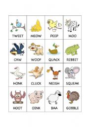 Barnyard Animal Flashcards 2