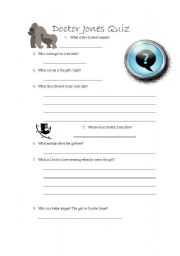 English Worksheet: Doctor Jones Video Quiz