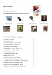 English Worksheet: Movie: Open Season