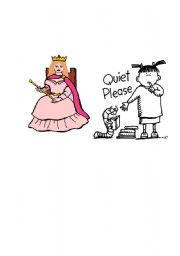 English Worksheet: Quiet Please