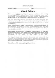 English Worksheet: CHIMU CULTURE